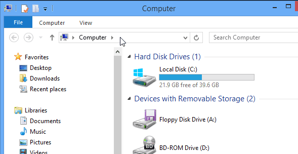 Cara Merubah Lokasi Default File Explorer Pada Windows 8 Cara Merubah Lokasi Default File Explorer Pada Windows 8