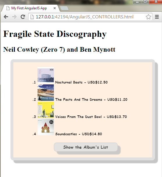 Using Data Collections in AngularJS