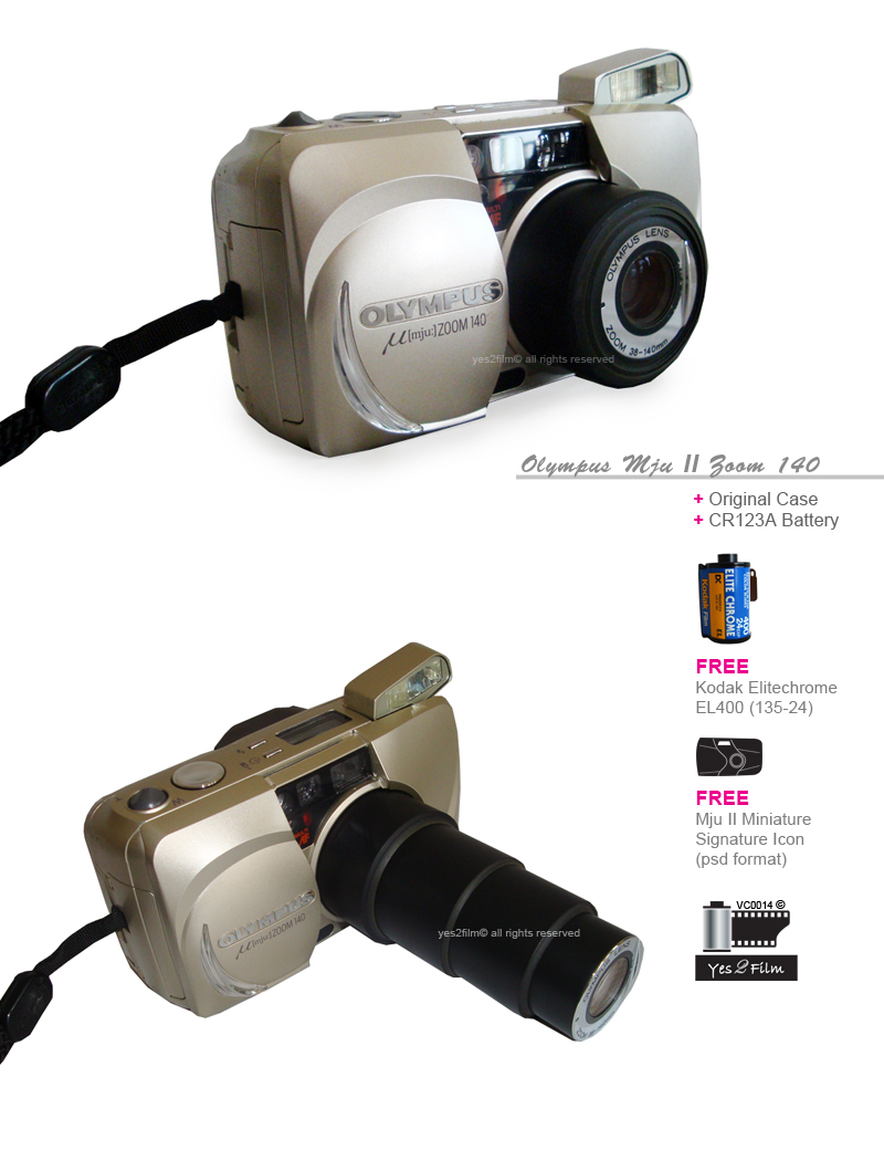 Yes2Film Olympus Mju II Zoom 140 with soft case
