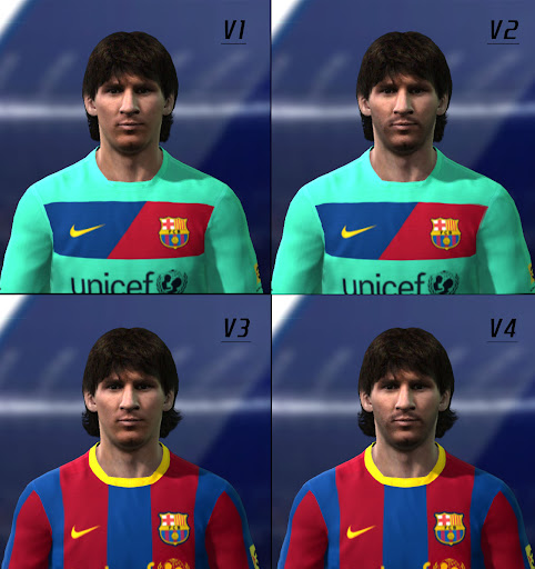 اربع وجوة للساحر ليونيل ميسى Messi+Face+by+Yury