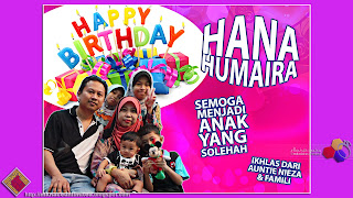 Happy 3rd Birthday Hana Humaira