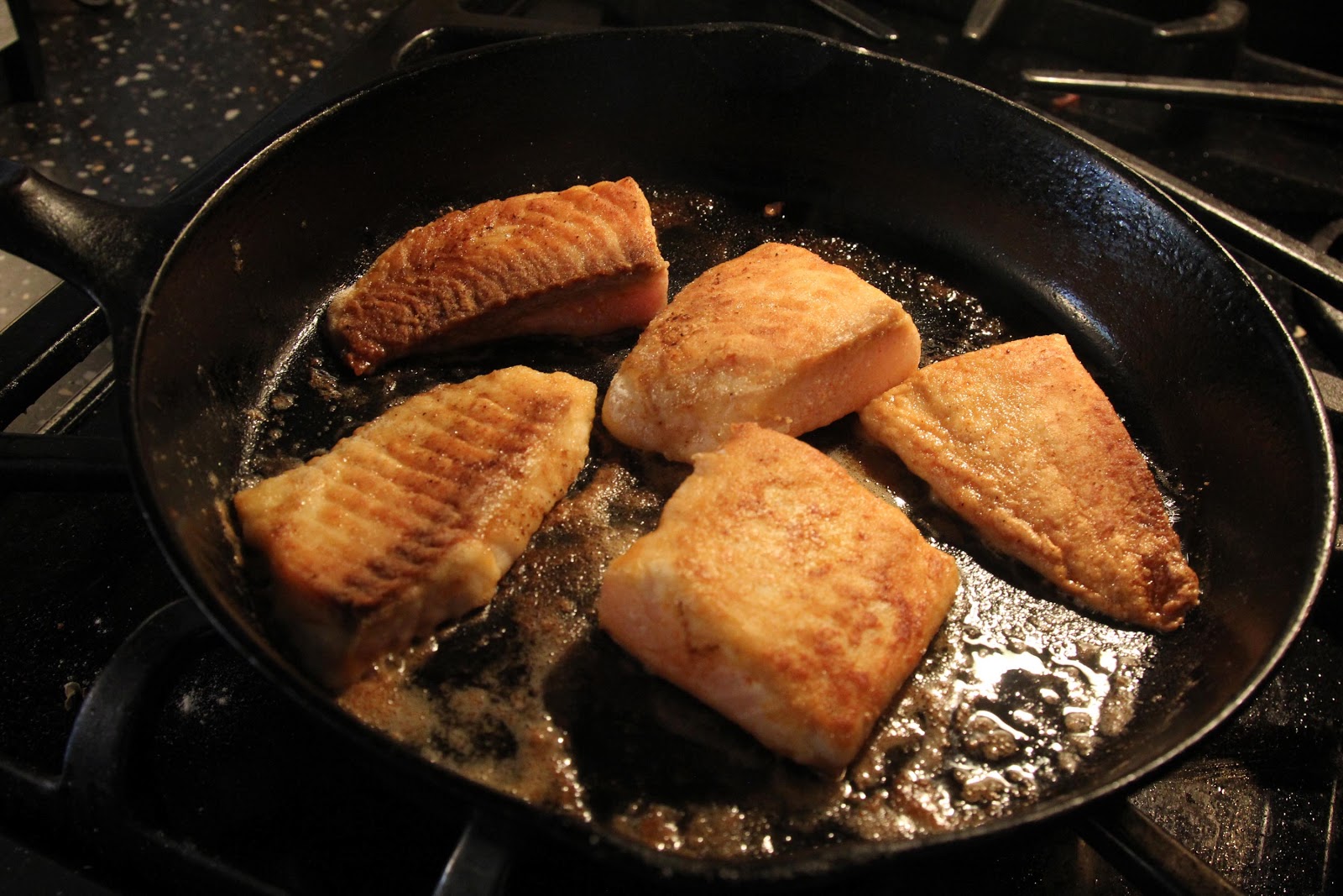 Maple and Mushrooms PanFried Fish with Morels