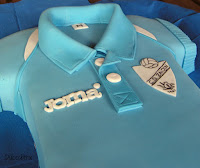 Tarta camiseta de fondant