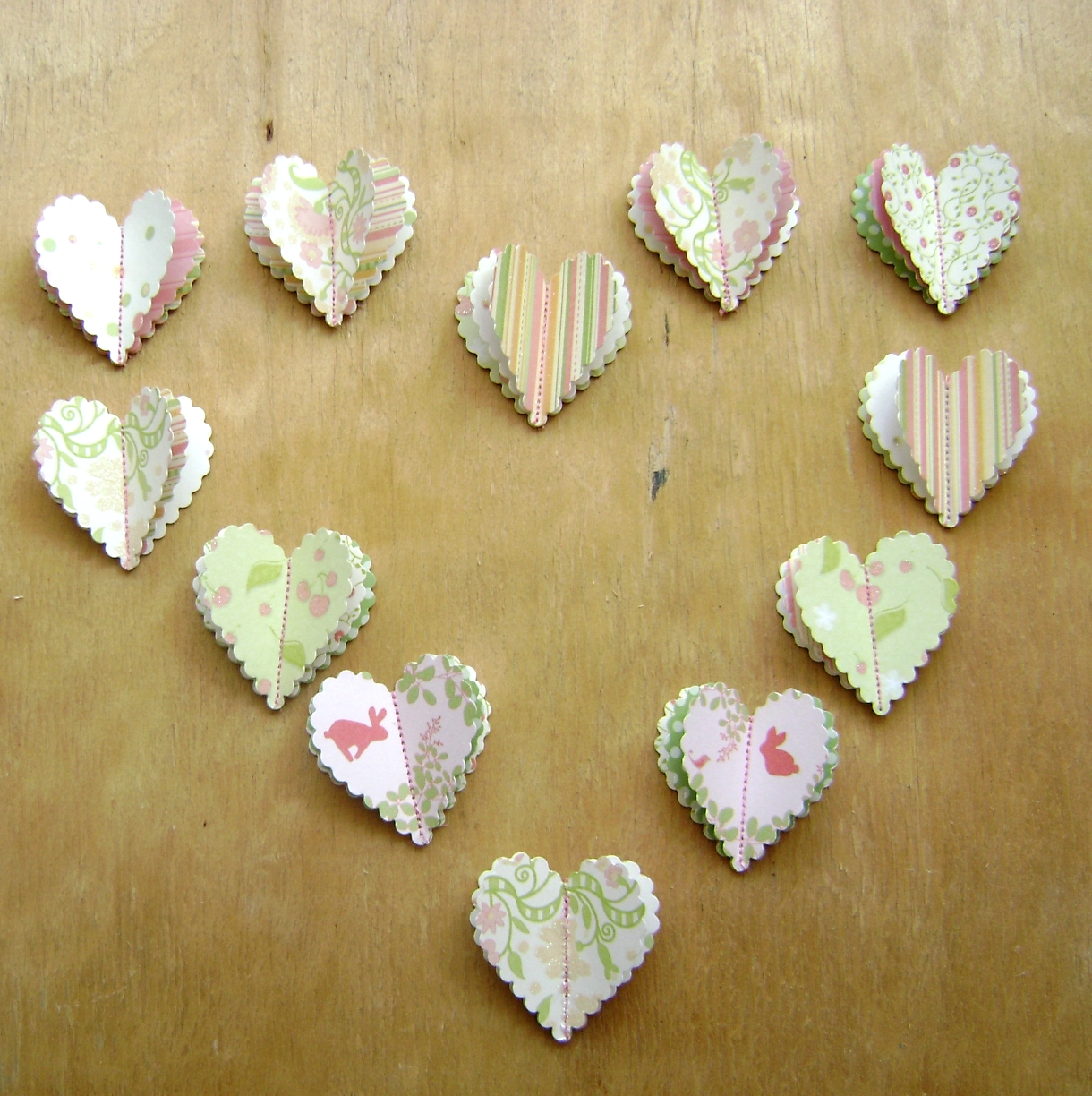 Candykins Crafts How To Make Paper Heart Embellishments