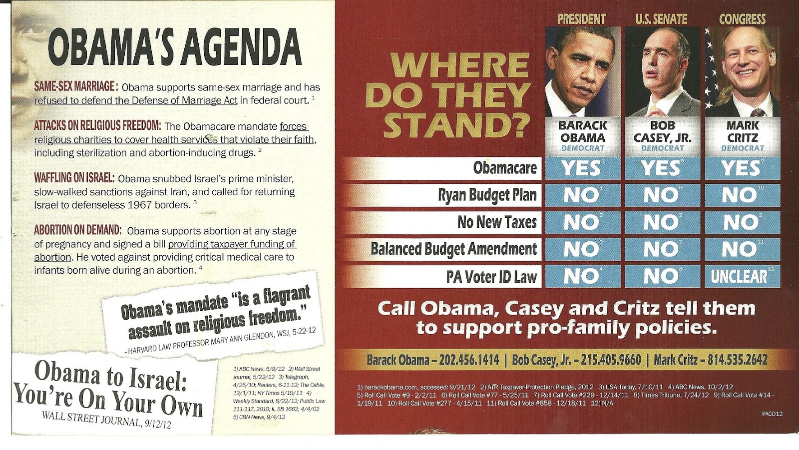 North Pittsburgh Politics Faith and Freedom Coalition Mailing