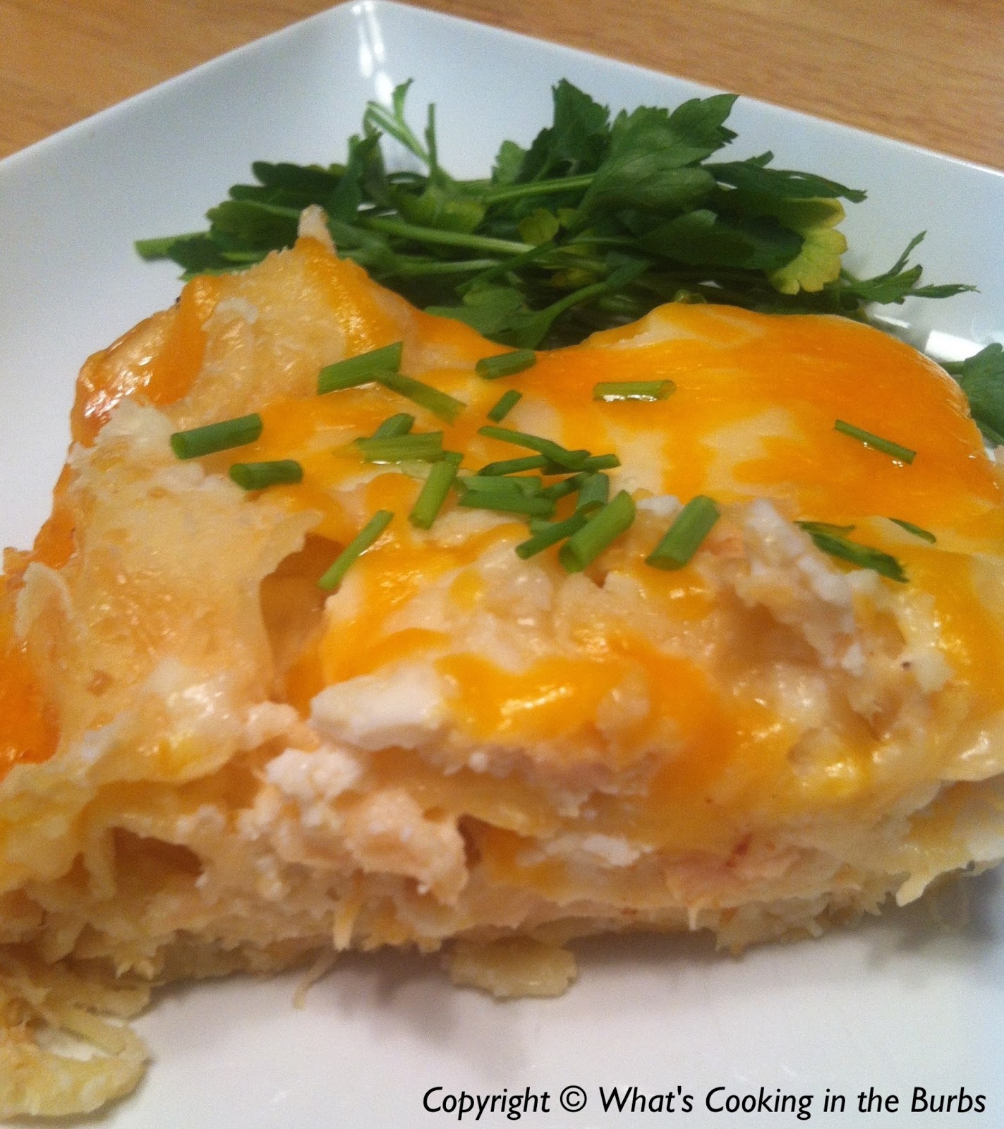 What's Cooking in the Burbs Slow Cooker Cheesy Chicken Lasagna