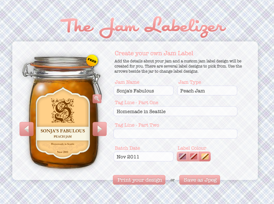 Chris and Sonja The Sweet Seattle Life The Jam Labelizer