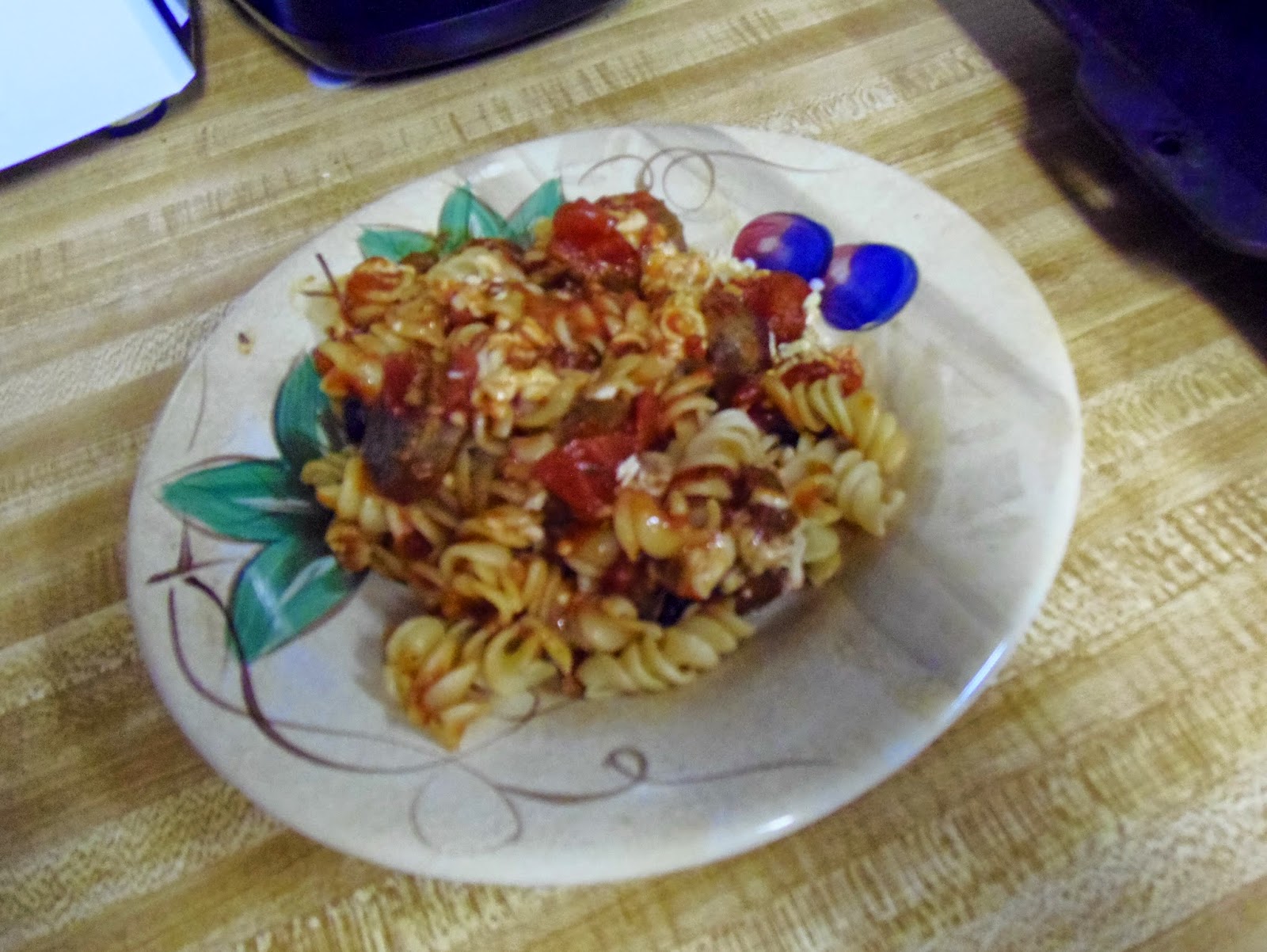 Glo's Kitchen Baked Rotini with Italian Sausage