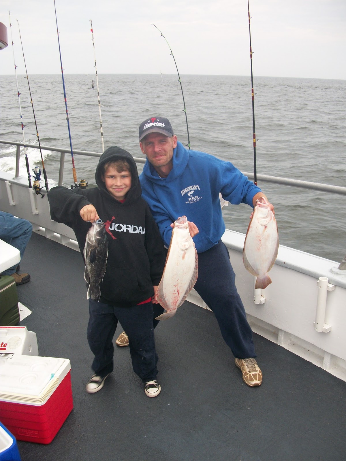 Capt Cal Party Boat Belmar Happy Fathers Day Fishing BASS BARN
