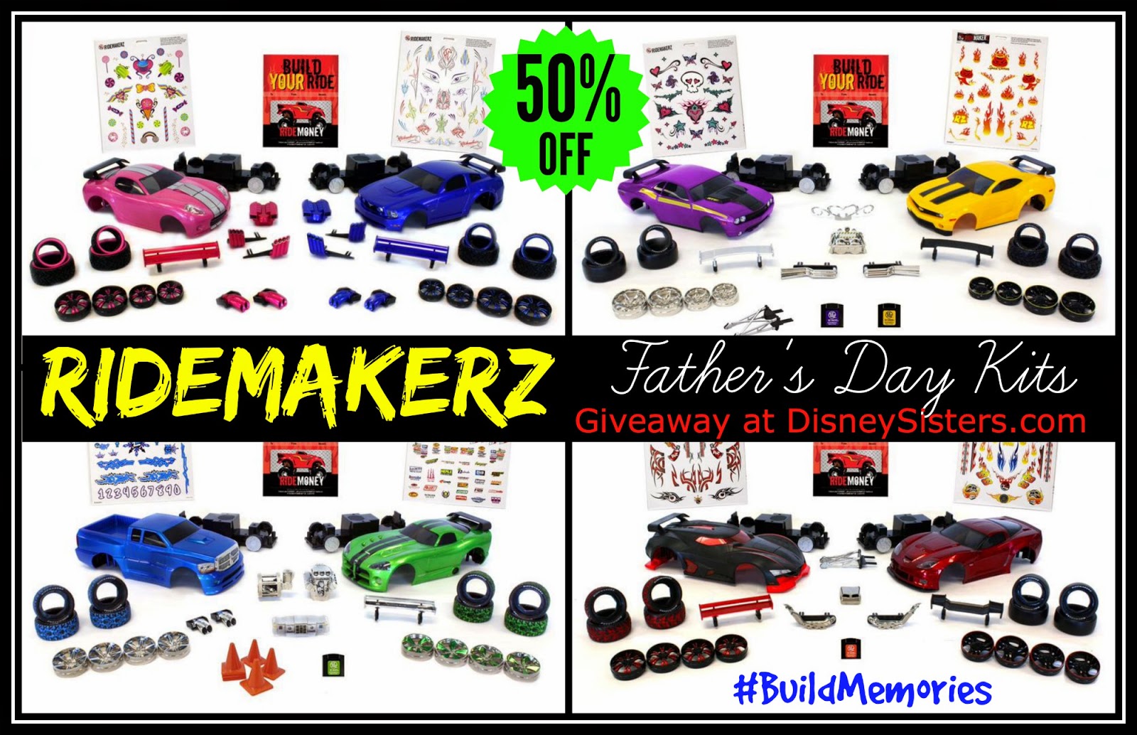 Disney Sisters Ridemakerz Build Memories at Home this Father's Day 