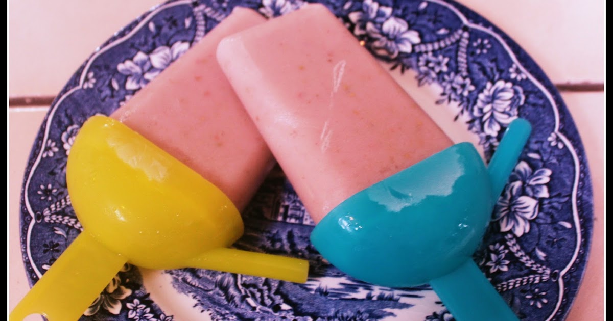 Tales from a Stay At Home Mum Strawberry and Banana Ice Lolly Recipe