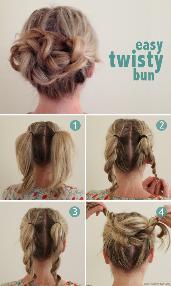 Easy Twisty Bun A Little Slice Of