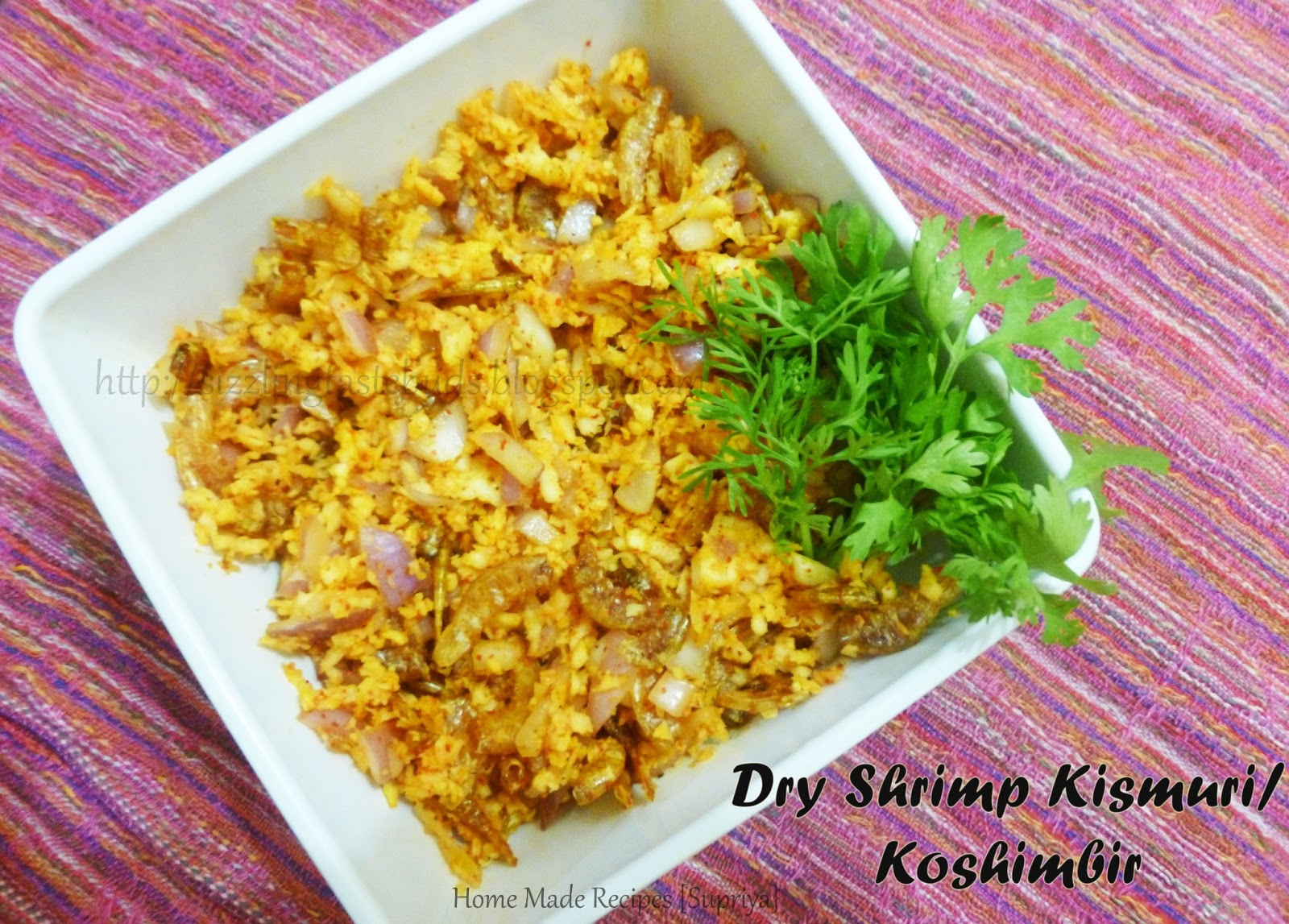 Home Made Recipes Dry Shrimp Kismur / Dry Prawns Salad A Goan Delicacy