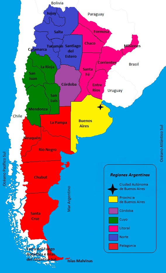 Español y Cia teste: Regiones Argentinas