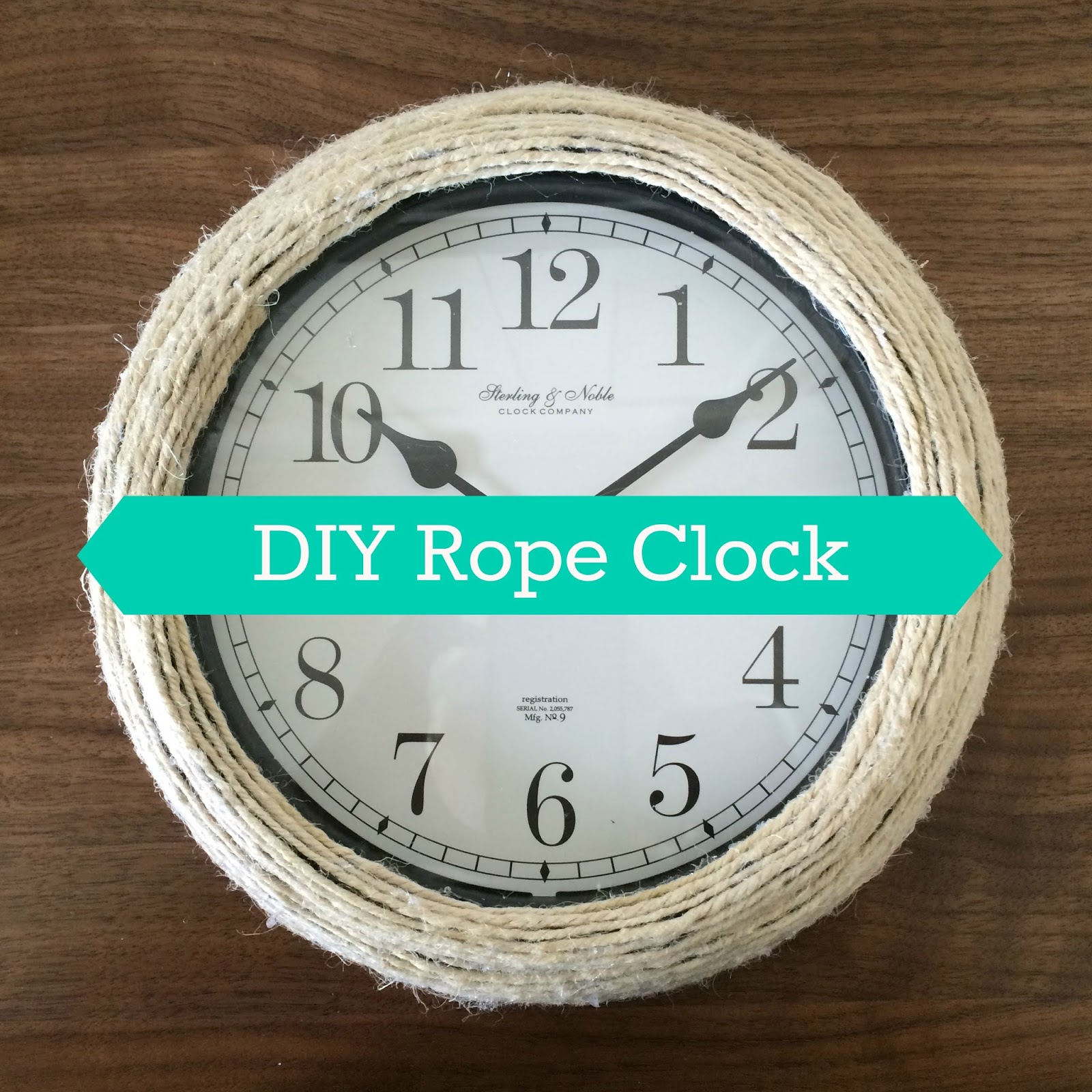 Easy DIY Rope Clock Lou Lou Girls