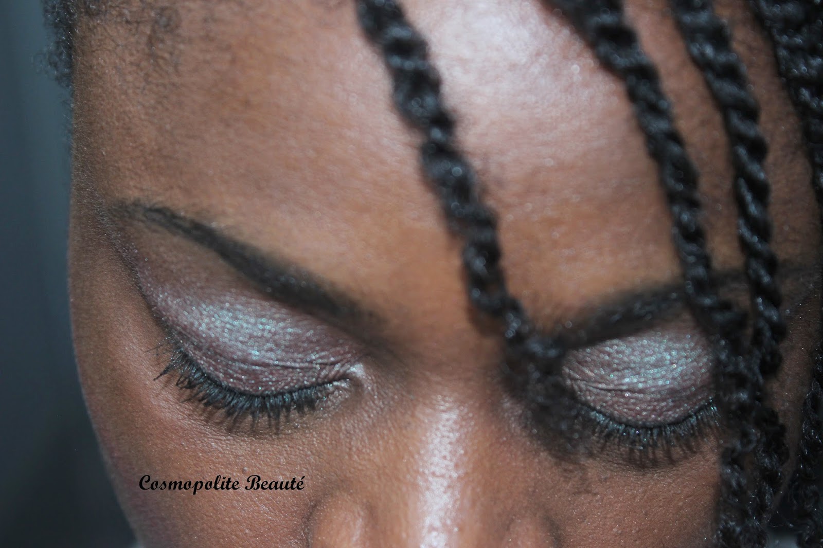 maquillage, make up, tresses africaines, twists, fards à paupières, eyes shadow