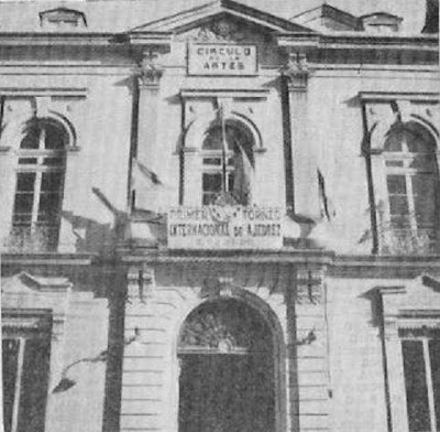 Fachada del Círculo de las Artes de Lugo en 1957