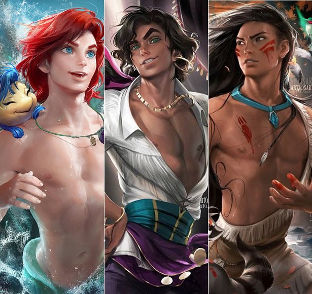 príncipes-img princesas-da-disney-em-versao-masculina