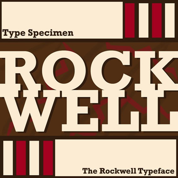 rockwell typeface poster