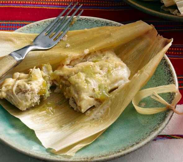 Tamales verdes de pollo Casa Recetas