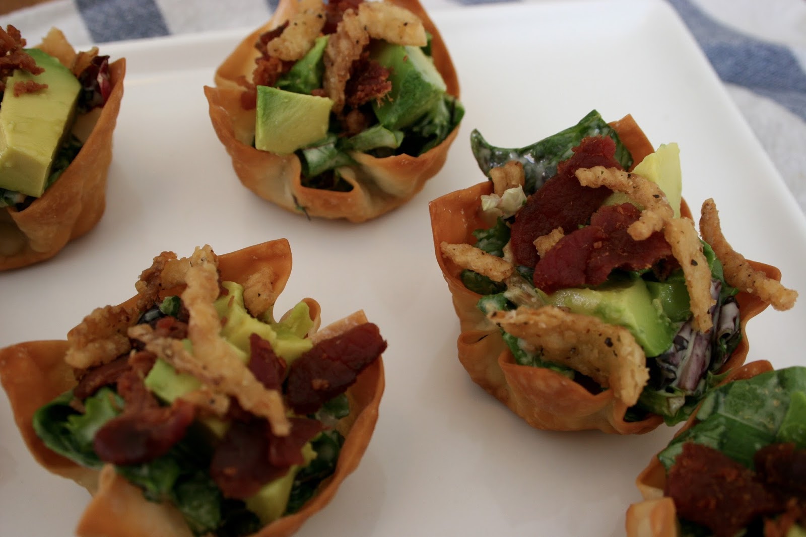 Just A Darling Life Mini Caesar Salad Cup Appetizer With Bacon