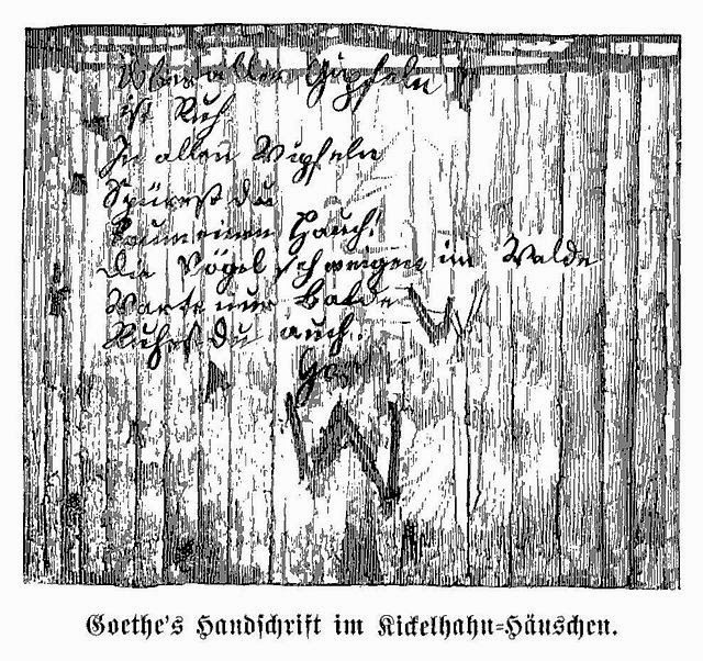 As Any Fule Kno Goethe S Wandrers Nachtlied