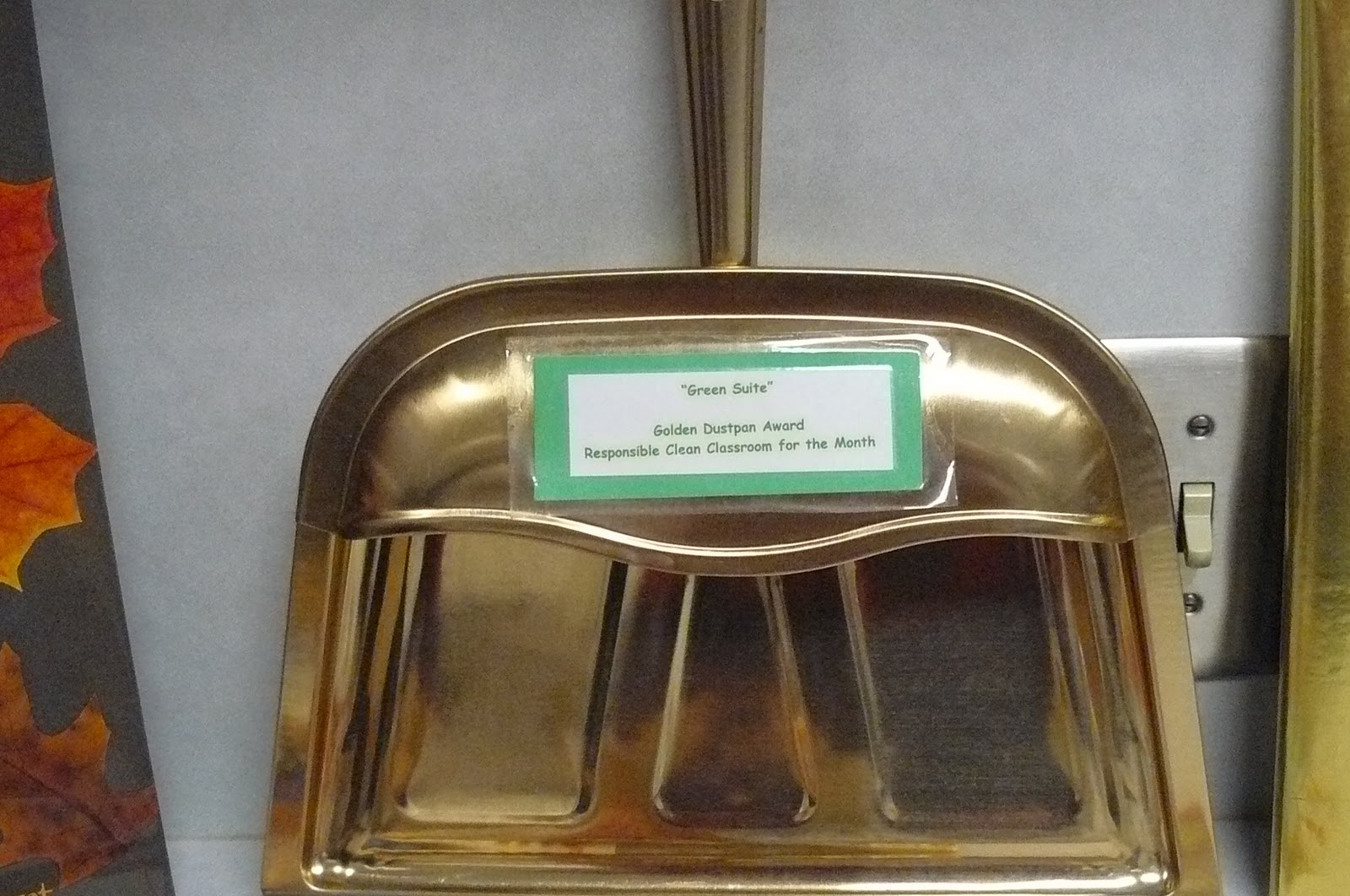 Standlee Status The Golden Dustpan Award