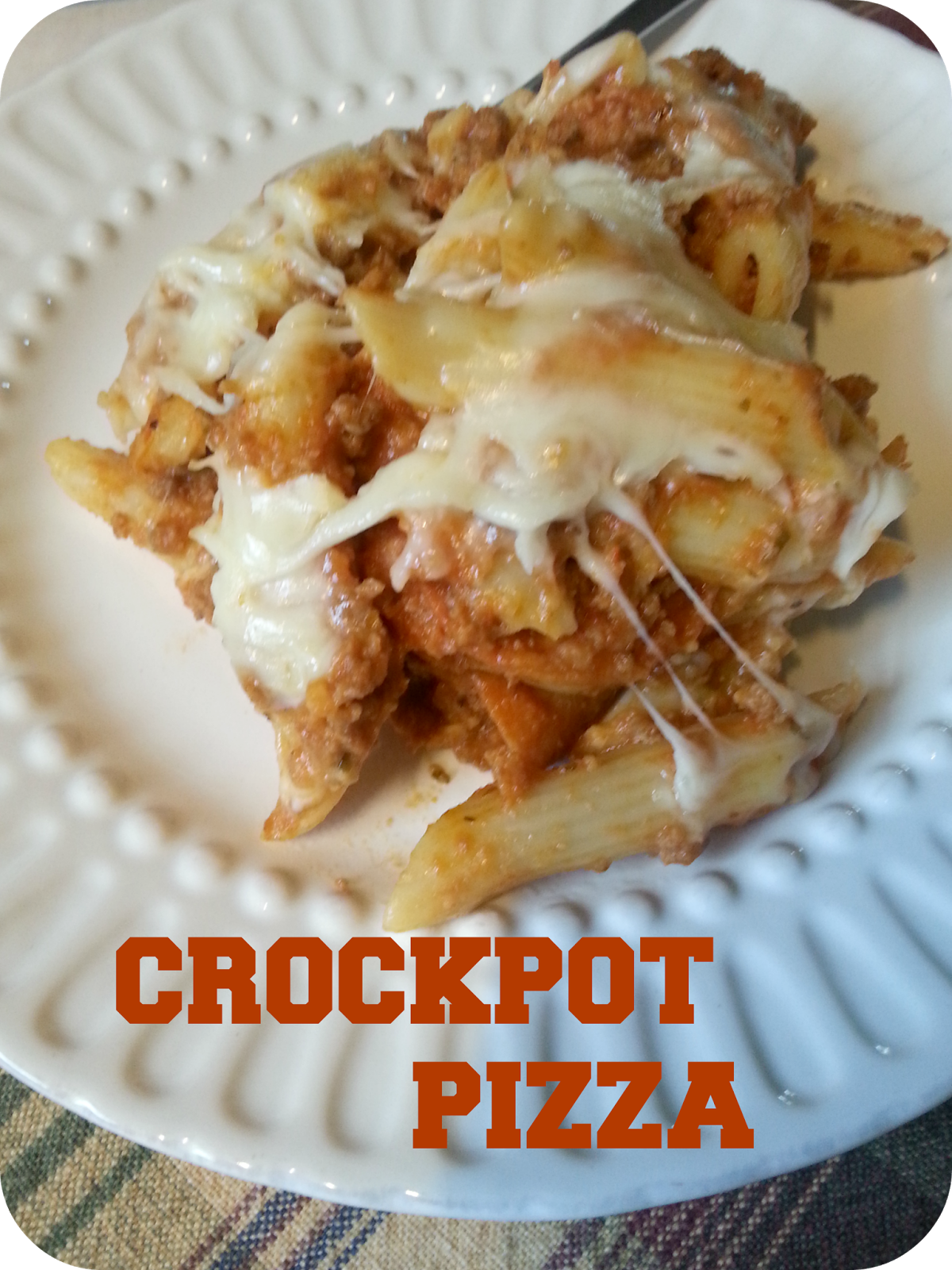 The Better Baker Crockpot (Pasta) Pizza