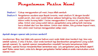 Obat wasir herbal Obat wasir herbal