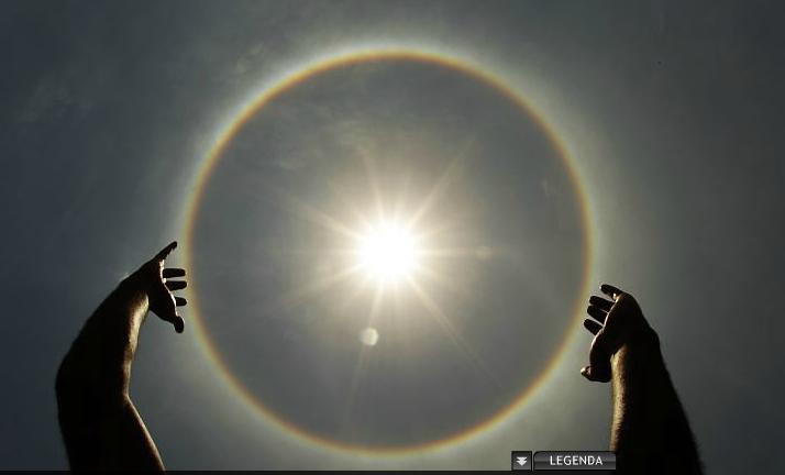 Halo solar chama a atenção de moradores de Belém; entenda o fenômeno