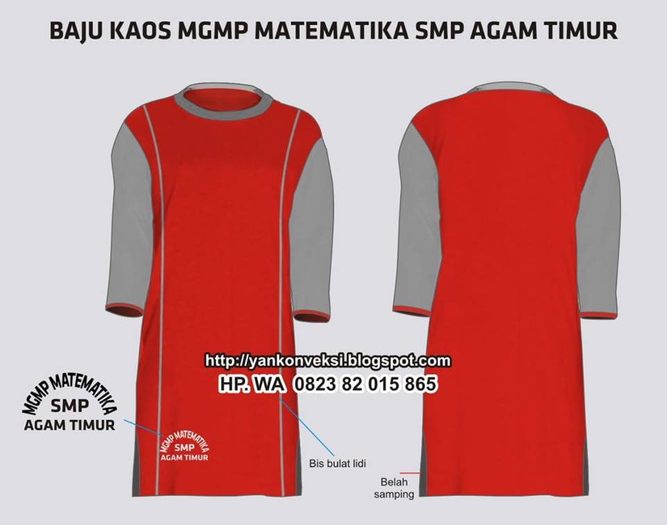 BAJU KAOS MGMP MATEMATIK SMP AGAM TIMUR