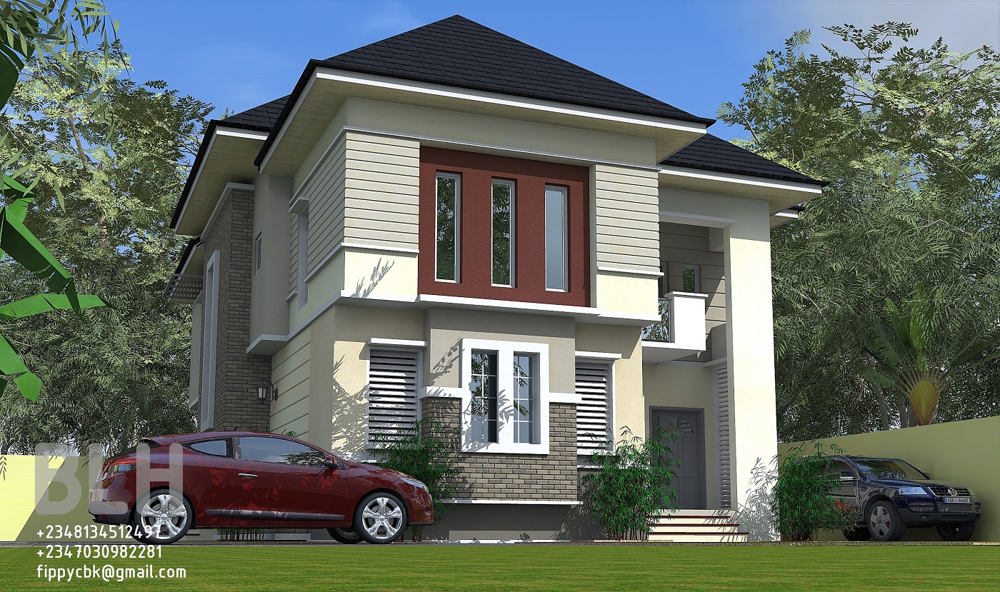 Architectural Designs by Blacklakehouse: 4 Bedroom Duplex, Owerri. Architectural Designs by Blacklakehouse: 4 Bedroom Duplex, Owerri.