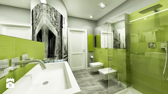 10 Baños decorados con verde - Colores en Casa