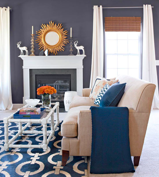 Modern Furniture: Style on a Budget Decorating : House Tour from BHG