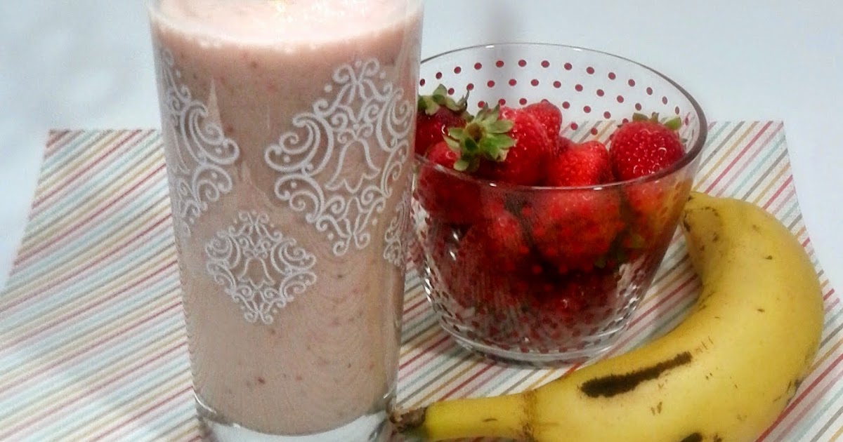 Smoothie de fresas y plátano Que como hoy