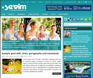 Sevim-Blogger-Template