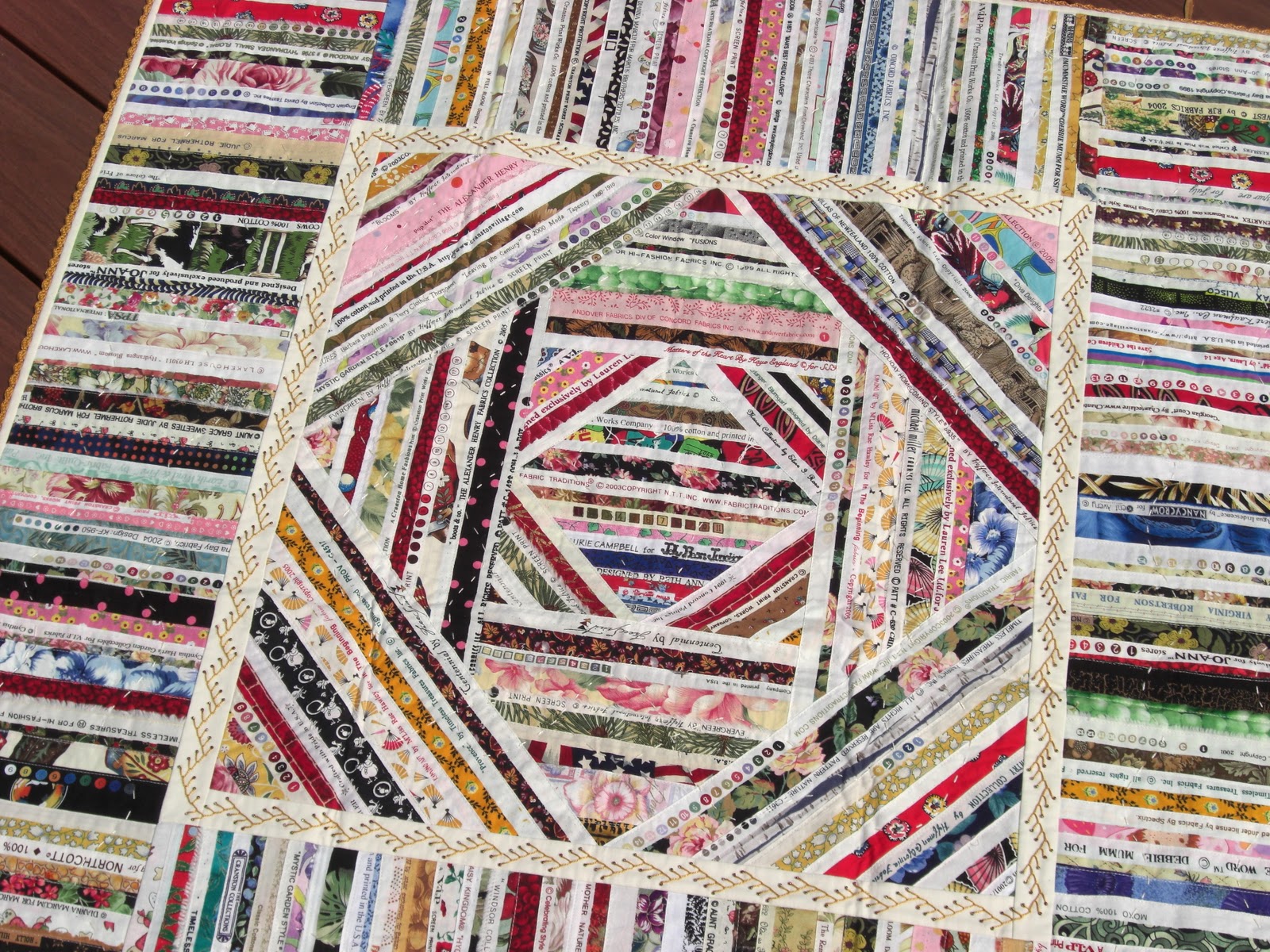 Selvage Blog Silk Cigar Ribbon Quilt Inspiration