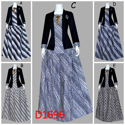 baju batik wanita stelan rok dan blus d1696 baju batik wanita stelan rok dan blus d1696