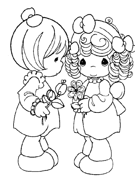Precious Moments Love Coloring Pages