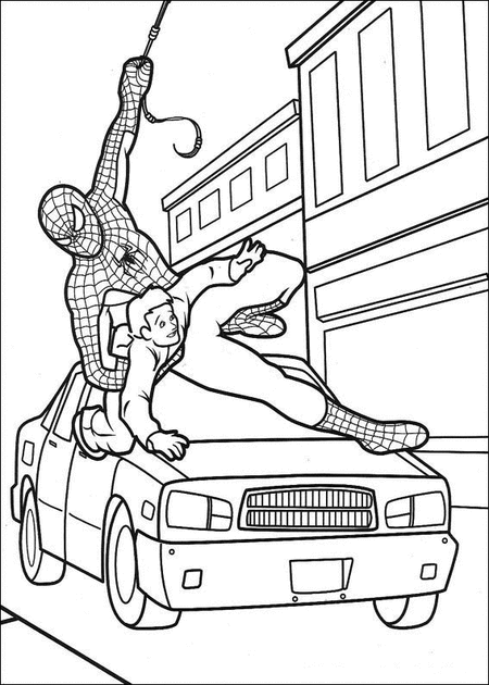 Spiderman Coloring Pages Free for Kids >> Disney Coloring Pages