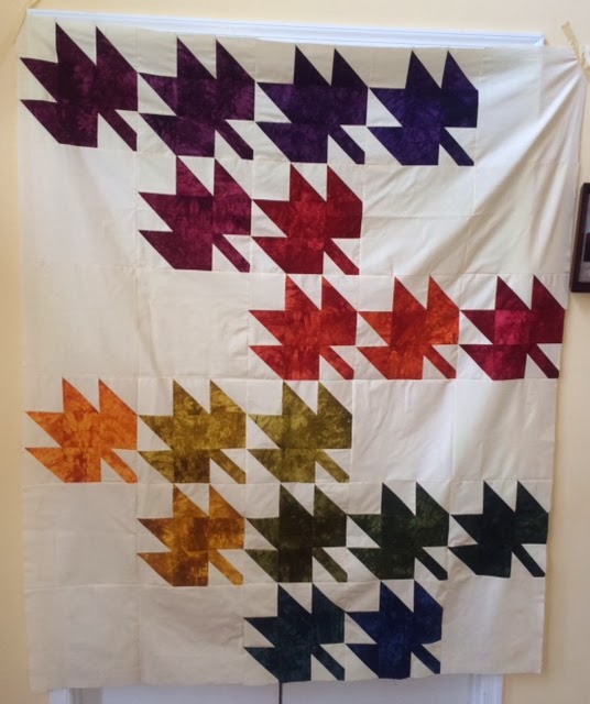 Crafty Garden Mom Modern Maples Quilt Top
