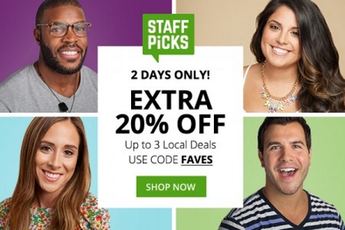 Groupon Extra 20% Off Local Deals Staff Picks Promo Code