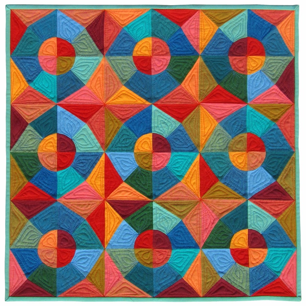 The Silly BooDilly Circles and Stars EPP Quilt and Pattern Finished!