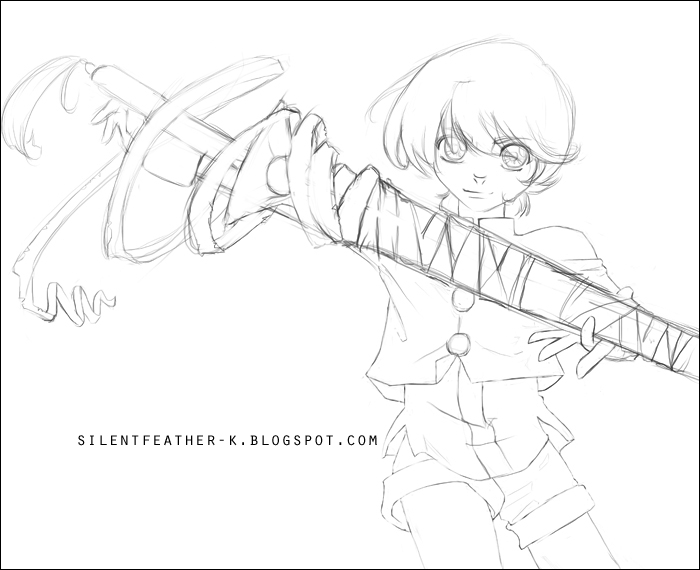 Get Silent Feather Kou Sketch Desktop Wallpaper Wallpaper Silent Feather Kou Sketch For iPhone