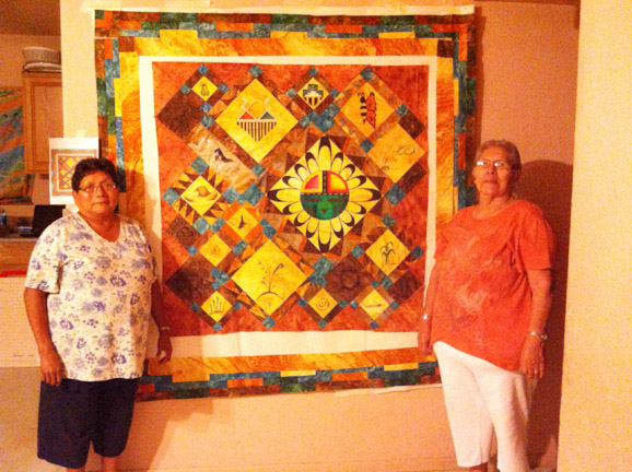 Hopi+Quilt Inspired by Fabric: ''Tavupo,'' the Hopi Opportunity Quilt
