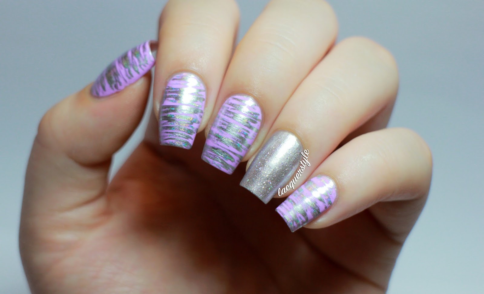 Lime Crime Lavendairy Fan Brush Nail Art + Tutorial!