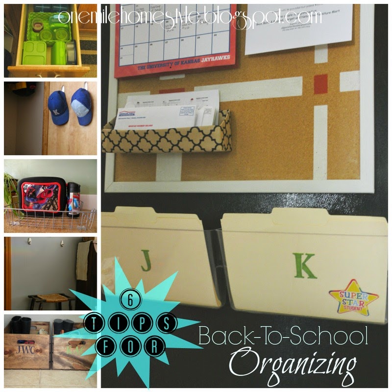 6 Tips for Back to School Organizing