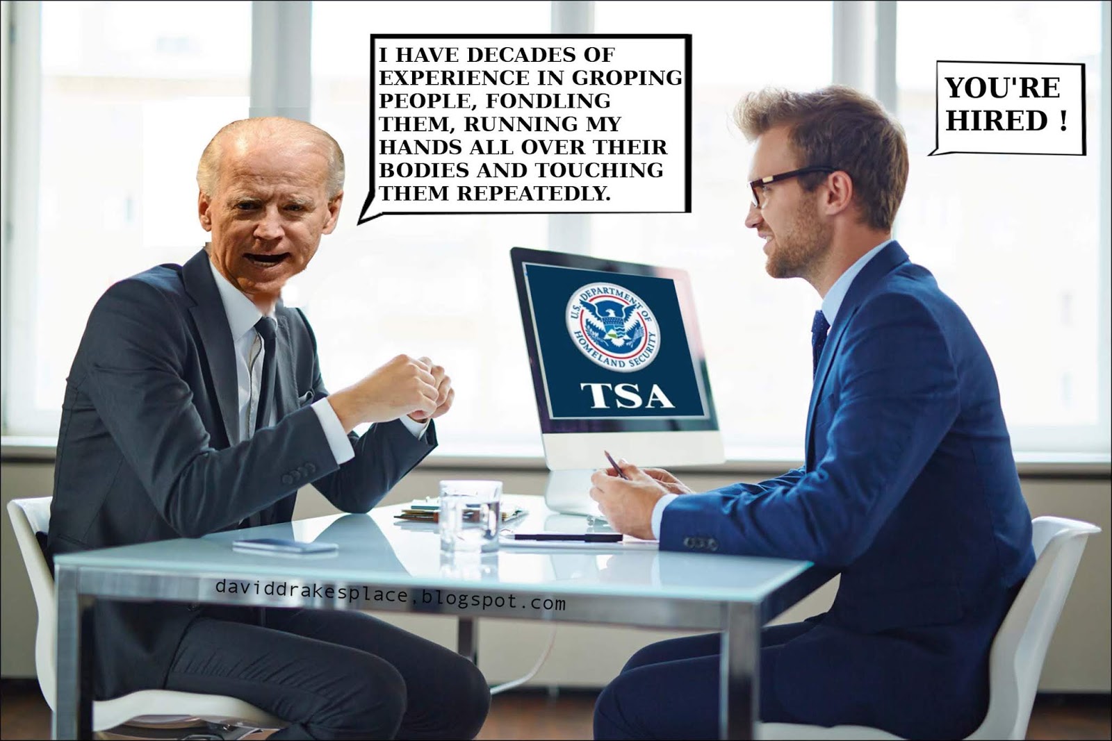 Biden hired by TSA