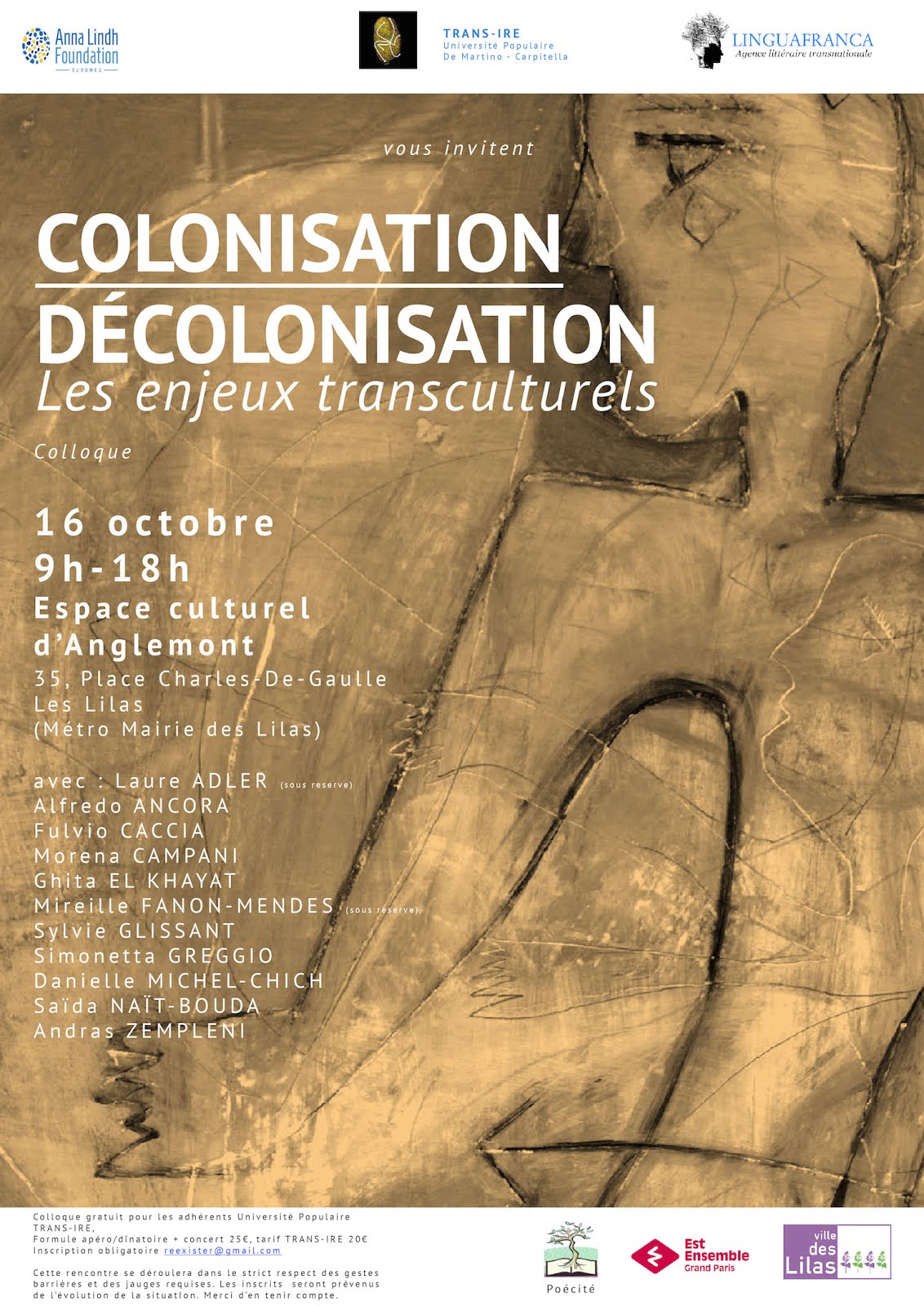 15 et 16 Octobre 2020 : Colonisation/décolonisation