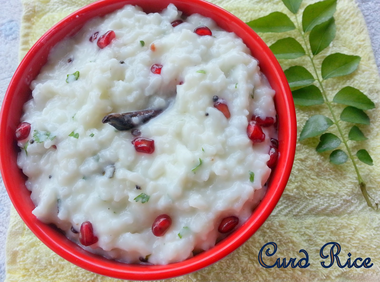 Annapurna Curd Rice / Thayir Sadam / South Indian Yogurt Rice Recipe